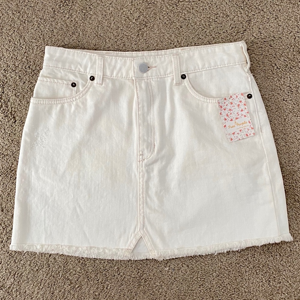 Free People Denim Mini Skirt